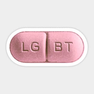 LGBT Pill Design Sticker